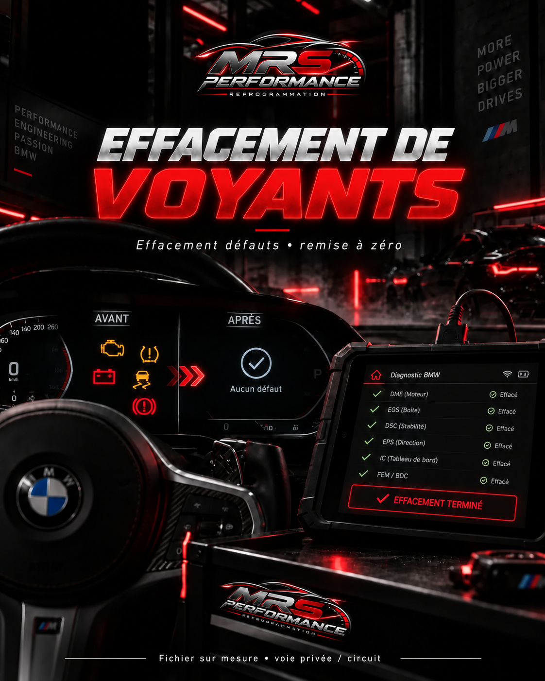 Effacement de voyants